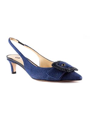 Vega slingback in blue canvas ROBERTO FESTA | VEGAPANAMAMARE